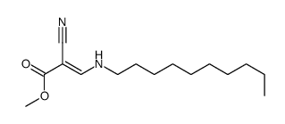 methyl 2-cyano-3-(decylamino)prop-2-enoate Structure
