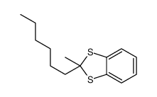 2-hexyl-2-methyl-1,3-benzodithiole Structure