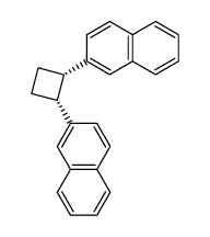 cis-1,2-di-(2-naphthyl)cyclobutane Structure