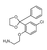 2-[4-chloro-2-(2-phenyl-1,3-dioxolan-2-yl)phenoxy]ethanamine结构式