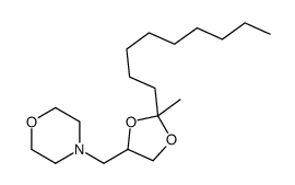 4-[(2-methyl-2-nonyl-1,3-dioxolan-4-yl)methyl]morpholine结构式