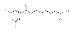8-(3,5-dichlorophenyl)-8-oxooctanoic acid structure