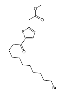 methyl 2-[5-(11-bromoundecanoyl)thiophen-2-yl]acetate Structure