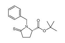 L-Proline, 1-(phenylmethyl)-5-thioxo-, 1,1-dimethylethyl ester结构式