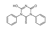 1,5-diphenyl-6-sulfanylidene-1,3,5-triazinane-2,4-dione Structure