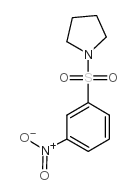1-(3-硝基苯磺酰基)吡咯烷结构式
