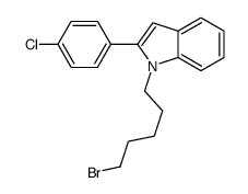 1-(5-bromopentyl)-2-(4-chlorophenyl)indole Structure