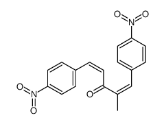 2-methyl-1,5-bis(4-nitrophenyl)penta-1,4-dien-3-one结构式