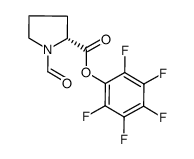 1-formyl-pyrrolidine-2-carboxylic acid pentafluorophenyl ester Structure