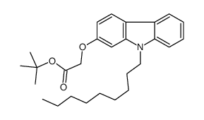 tert-butyl 2-(9-nonylcarbazol-2-yl)oxyacetate结构式