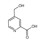 4-(羟甲基)吡啶-2-甲酸结构式