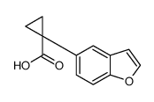 1-(benzofuran-5-yl)cyclopropanecarboxylic acid结构式