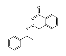 (E)-acetophenone O-(2-nitrobenzyl) oxime结构式