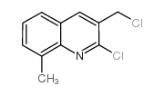 2-氯-3-氯甲基-8-甲基喹啉结构式