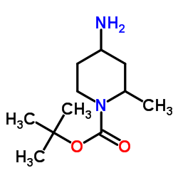 tert-Butyl 4-amino-2-methylpiperidine-1-carboxylate Structure