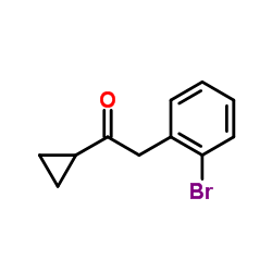 2-(2-Bromophenyl)-1-cyclopropylethanone Structure