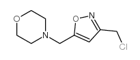 4-{[3-(氯甲基)异噁唑-5-基]甲基}吗啉结构式