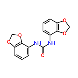 1,3-二(苯并[d][1,3]二噁烷-4-基)脲结构式
