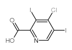 4-Chloro-3,5-diiodopyridine-2-carboxylic acid Structure