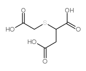2-羧甲基硫代琥珀酸结构式