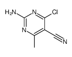 2-amino-4-chloro-6-methylpyrimidine-5-carbonitrile Structure
