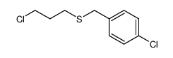 3-chloropropyl p-chlorobenzyl sulfide Structure