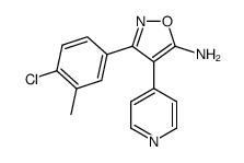 5-Amino-3-(4-chloro-3-methylphenyl)-4-(4-pyridyl)isoxazole Structure