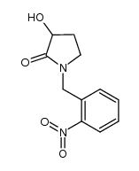 3-hydroxy-1-(2-nitro-benzyl)-pyrrolidin-2-one结构式