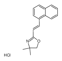 4,4-Dimethyl-2-((E)-2-naphthalen-1-yl-vinyl)-4,5-dihydro-oxazole; hydrochloride结构式