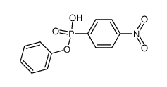 (4-nitro-phenyl)-phosphonic acid monophenyl ester Structure