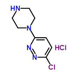 3-氯-6-(1-哌嗪基)哒嗪盐酸盐结构式