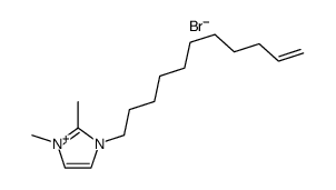 1-(undec-10-enyl)-2,3-dimethylimidazolium bromide Structure