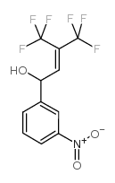 1-(m-Nitrophenyl)-4,4,4-trifluoro-3-trifluoromethyl-2-buten-1-ol Structure