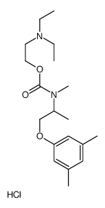 2-[1-(3,5-dimethylphenoxy)propan-2-yl-methylcarbamoyl]oxyethyl-diethylazanium,chloride Structure