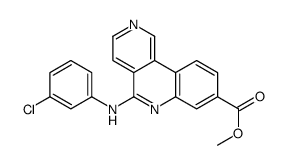 5-[(3-氯苯基)氨基]-苯并[c]-2,6-萘啶-8-羧酸甲酯结构式
