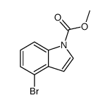 4-bromo-1-methoxycarbonylindole Structure