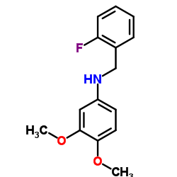 3,4-Dimethoxy-N-(2-fluorobenzyl)aniline Structure