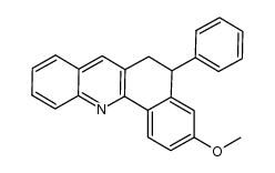3-methoxy-5-phenyl-5,6-dihydrobenzo[c]acridine结构式