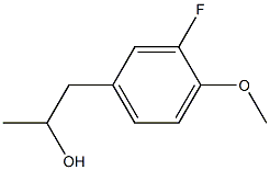 1-(3-氟-4-甲氧基苯基)丙-2-醇结构式