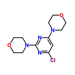 4,4'-(6-chloropyriMidine-2,4-diyl)diMorpholine structure