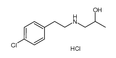 2-Propanol, 1-[[2-(4-chlorophenyl)ethyl]amino]-, hydrochloride (1:1)结构式