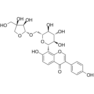 葛根素芹菜糖苷结构式