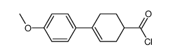 4'-methoxy-2,3,4,5-tetrahydro-[1,1'-biphenyl]-4-carbonyl chloride结构式