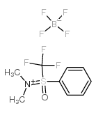 [(Oxido)phenyl(trifluoromethyl)-lambda4-sulfanylidene]dimethylammonium Tetrafluoroborate structure