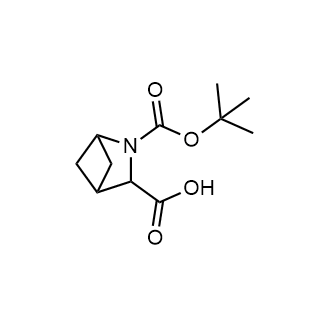 2-Azabicyclo[2.1.1]hexane-2,3-dicarboxylic acid, 2-(1,1-dimethylethyl) ester Structure