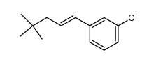 (E)-1-chloro-3-(4,4-dimethylpent-1-en-1-yl)benzene Structure