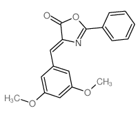 5(4H)-Oxazolone,4-[(3,5-dimethoxyphenyl)methylene]-2-phenyl-结构式