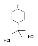 1-tert-Butylpiperazine dihydrochloride structure