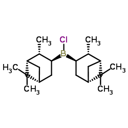 (+)二异松蒎基氯硼烷结构式
