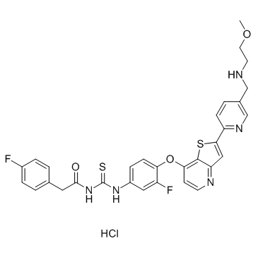 Glesatinib hydrochloride structure